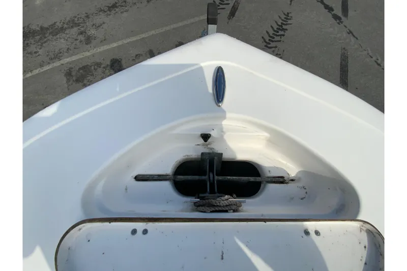 Slide: The Image of 2017 Tidewater 198 CC Adventure boat anchor compartment, top view. - 21