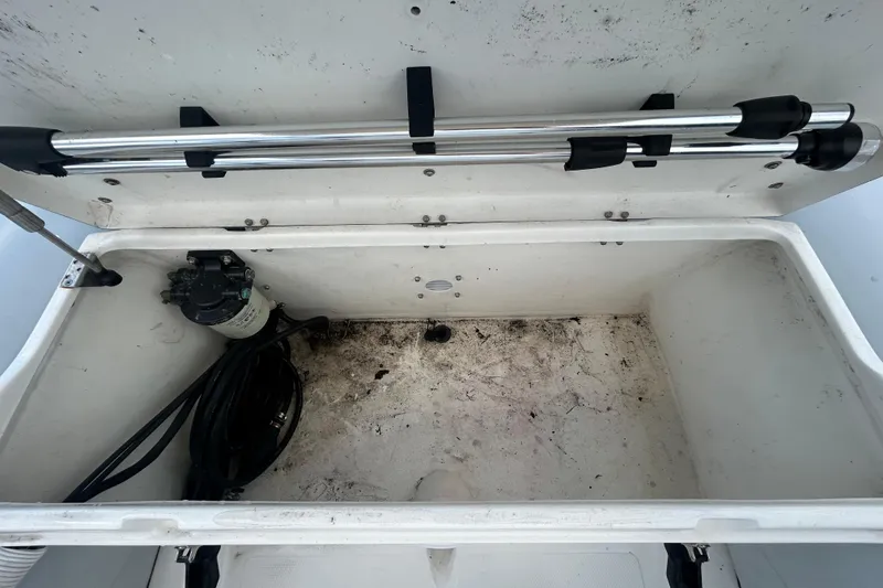 Slide: The Image of Open storage compartment of 2021 AB Inflatables Mares 10 VSX boat. - 25