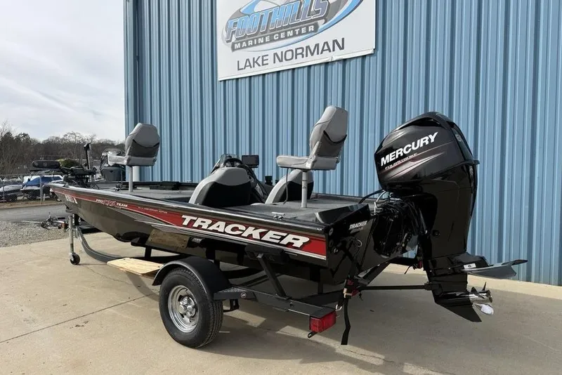 Slide: The Image of 2018 Tracker Pro Team 175 TXW boat with Mercury engine at Foothills Marine Center. - 4