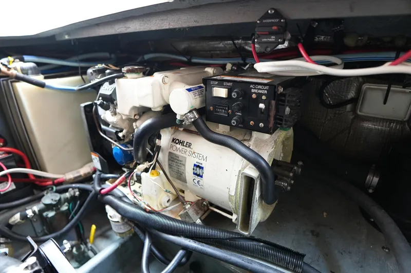 Slide: The Image of Engine compartment of a 2000 Sea Ray 270 Sundancer with Kohler power system. - 27