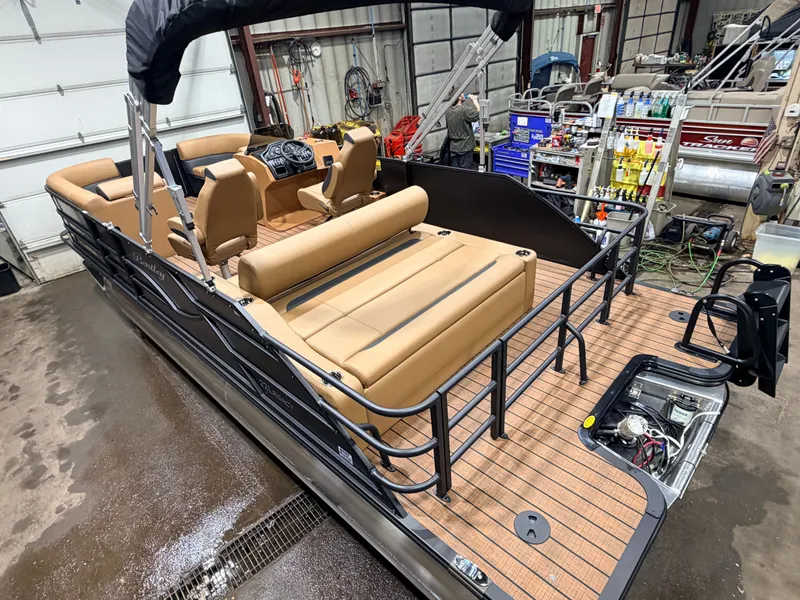 Slide: The Image of Bentley Pontoons Legacy 220 Swingback Pontoon $38995 2026 - 2