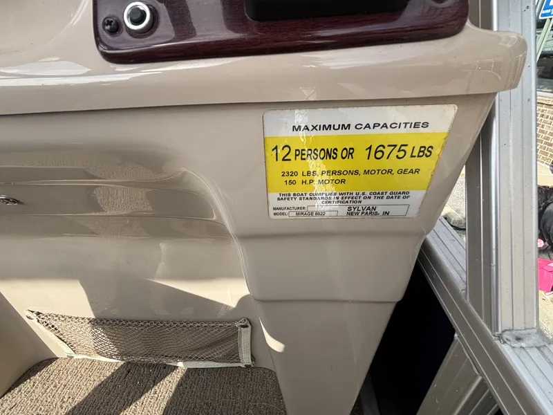 Slide: The Image of Sylvan 8522 Mirage Cruise w/Suzuki 115HP Engine and Trailer 2012 - 41