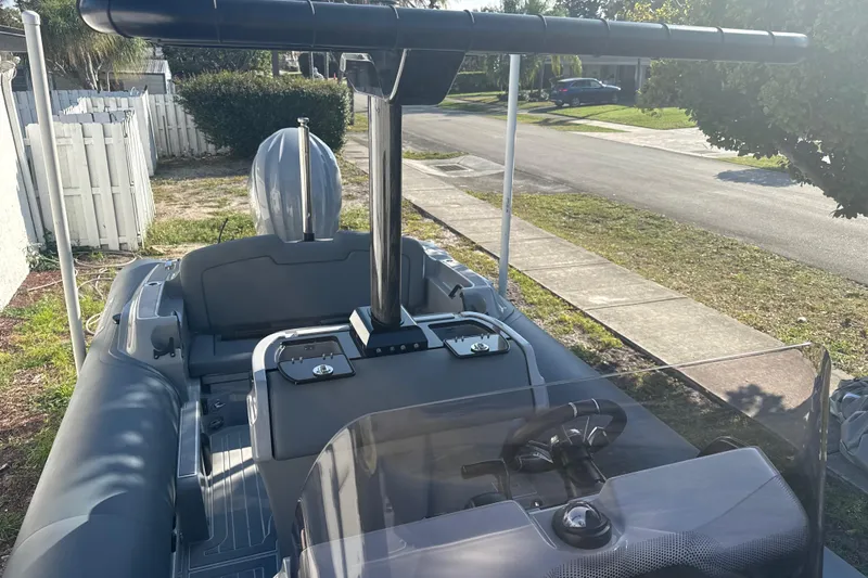 Slide: The Image of 2022 Ribeye HFM boat canopy in a sunny residential area. - 17