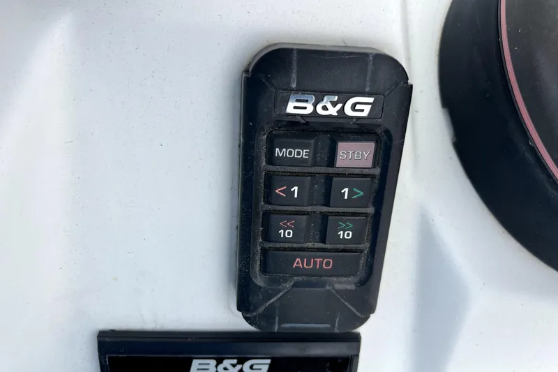 Slide: The Image of B&G autopilot control panel on 2014 Jeanneau Sun Odyssey 379 sailboat. - 25