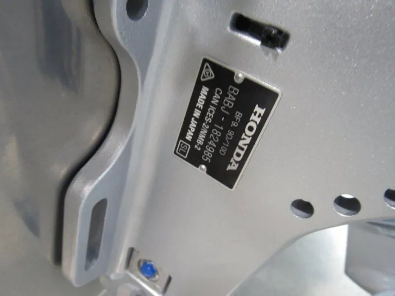Slide: The Image of Honda engine part with serial number on Hewescraft 180 Sportsman 2026. - 20