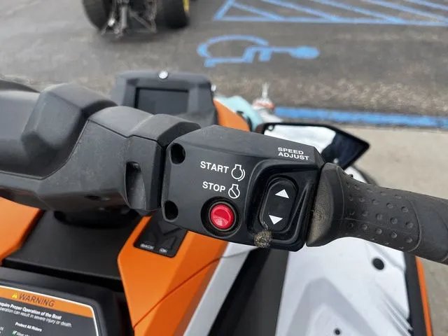 Slide: The Image of Close-up of Yamaha WaveRunner JetBlaster 2026 control handle. - 7