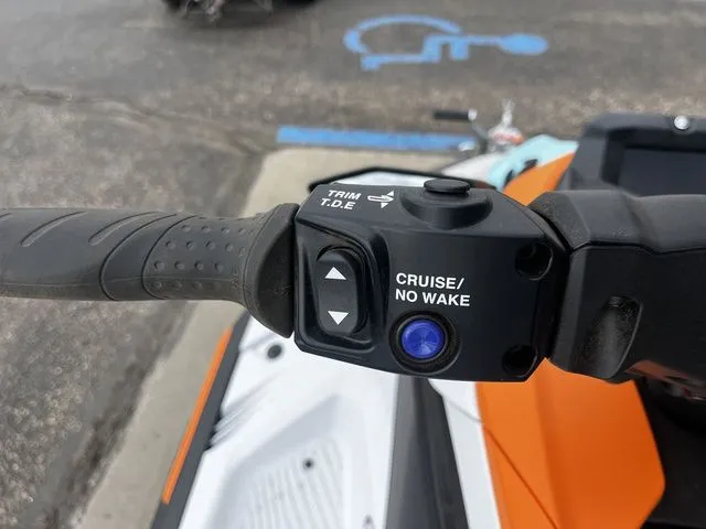 Slide: The Image of Close-up of Yamaha WaveRunner JetBlaster 2026 control handle. - 8