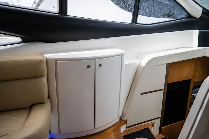 Slide: The Image of Interior of 2007 Pershing 62' yacht with sleek cabinetry and modern design. - 33