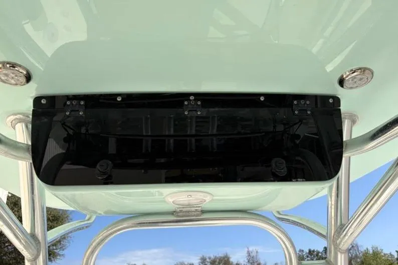 Slide: The Image of 2024 Key West 239 FS boat console with sleek design and modern features. - 30