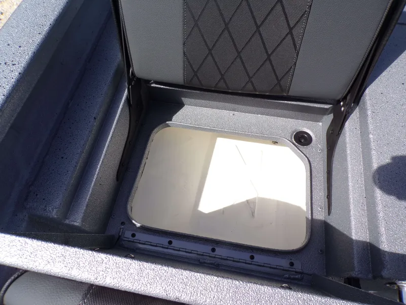 Slide: The Image of Seat storage compartment of Xpress H22B Bay boat, 2026 model. - 11