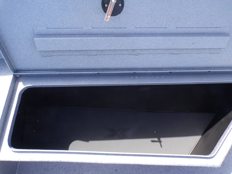 Slide: The Image of Storage compartment in Xpress H22B Bay boat, 2026 model. - 7