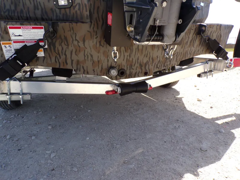 Slide: The Image of Underside of Xpress X18DB boat, year 2026, on trailer. - 13