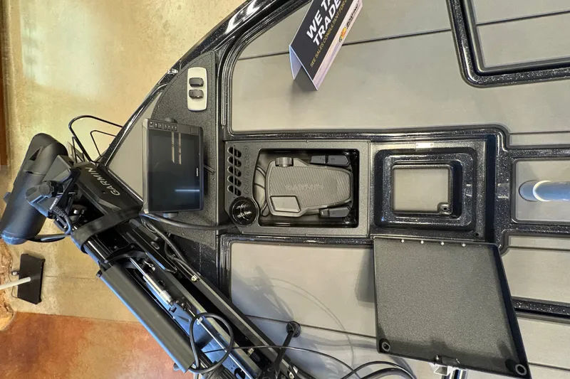 Slide: The Image of 2026 Nitro Z19 XL boat dashboard with Garmin electronics and control panel. - 15