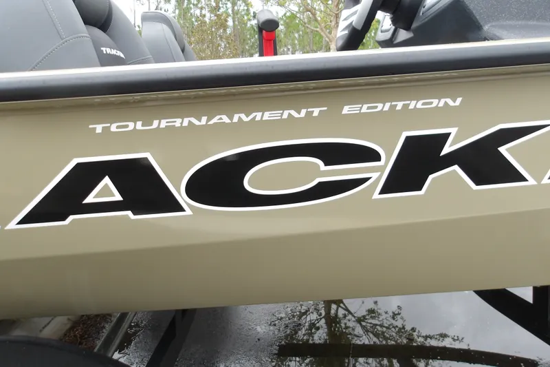 Slide: The Image of 2026 Tracker Pro Team 175 Tournament Edition boat, partial logo view. - 17