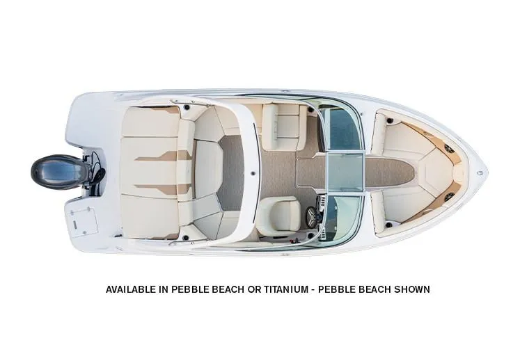 Slide: The Image of Manufacturer Provided Image: Top view of 2020 Regal 21 OBX boat in Pebble Beach color. - 15