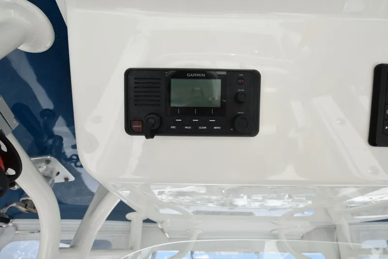 Slide: The Image of Garmin device on Regulator 34SS boat, year 2018. - 17
