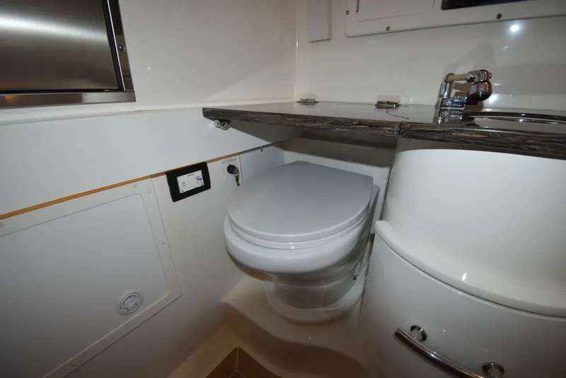 Slide: The Image of Bathroom in Regulator 34SS boat, year 2018. - 24