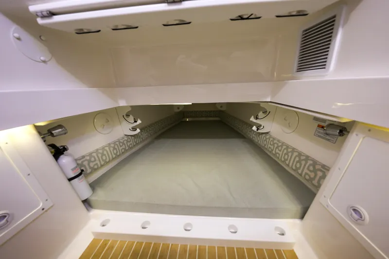 Slide: The Image of Interior of 2018 Regulator 34SS boat. - 33