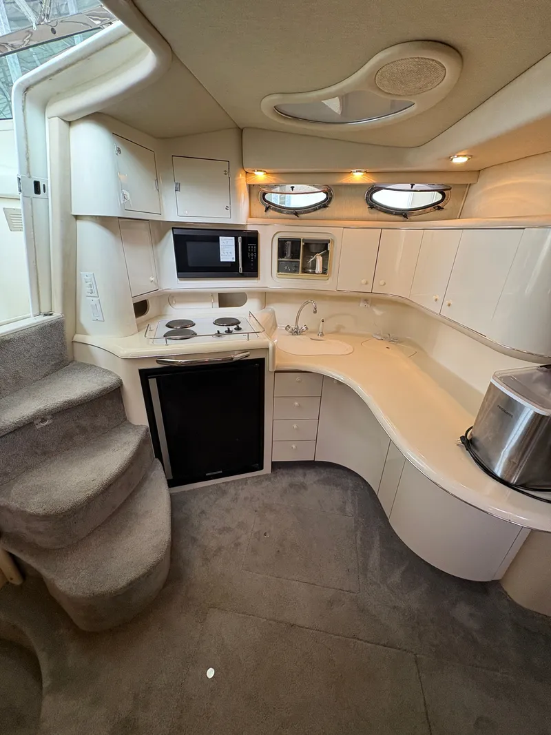 Slide: The Image of Interior of 1995 Sea Ray Sundancer 370 yacht kitchen. - 22