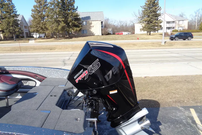 Slide: The Image of 2026 Ranger 1850MS Reata boat with Mercury Pro XS outboard motor. - 5