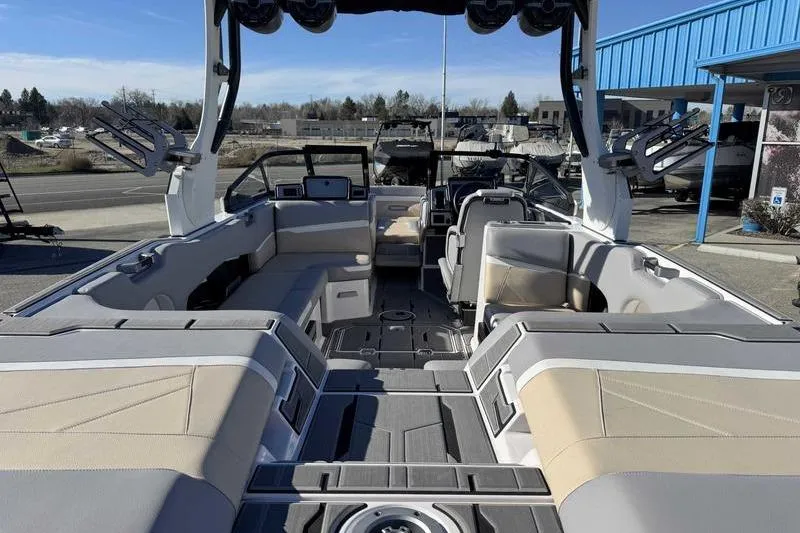 Slide: The Image of 2022 Supra SL boat interior with spacious seating and modern design. - 7