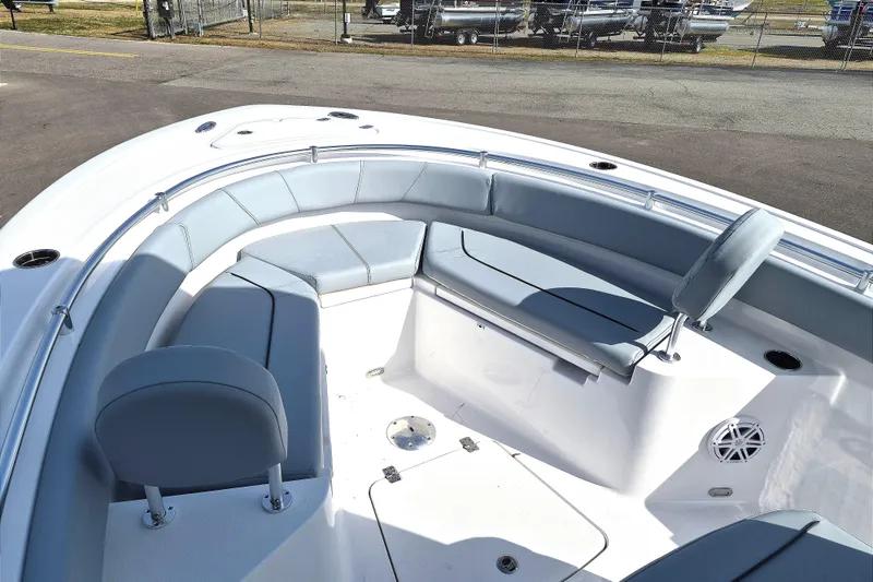 Slide: The Image of 2026 Sportsman Heritage 231 Center Console boat with spacious seating and sleek design. - 9
