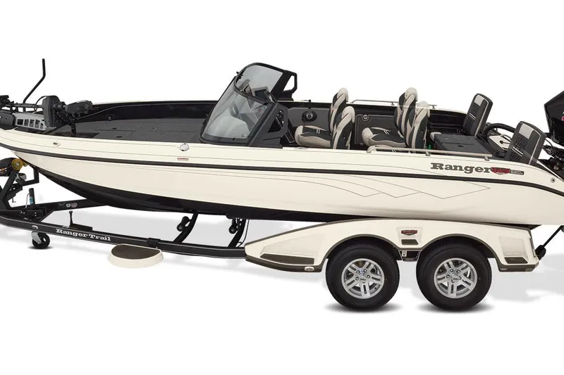 Slide: The Image of Manufacturer Provided Image: 2026 Ranger 620xFS Pro fishing boat on trailer, side view. - 31