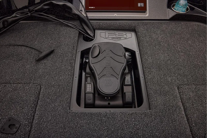 Slide: The Image of Manufacturer Provided Image: 2026 Ranger 620xFS Pro boat control panel with advanced foot pedal system. - 48