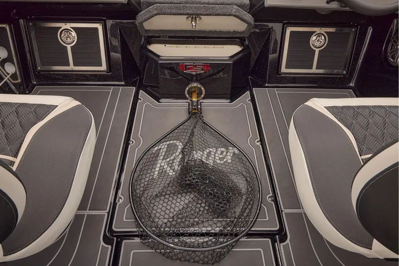 Slide: The Image of Manufacturer Provided Image: 2026 Ranger 620xFS Pro interior with fishing net and seating. - 60