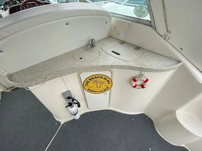 Slide: The Image of Interior of 2000 Rinker Fiesta Vee 310 yacht. - 11