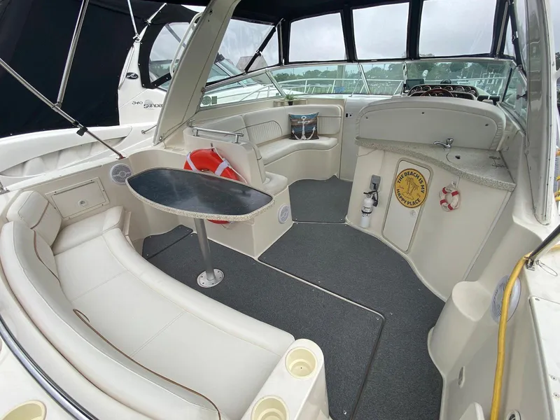 Slide: The Image of Interior of a 2000 Rinker Fiesta Vee 310 yacht. - 3