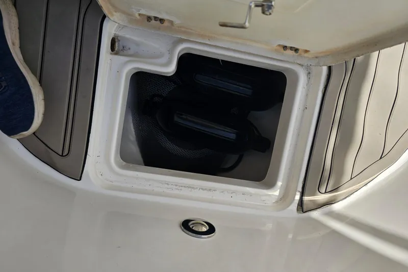 Slide: The Image of Electrical wiring and components inside a 2015 Robalo R222 Center Console boat. - 32