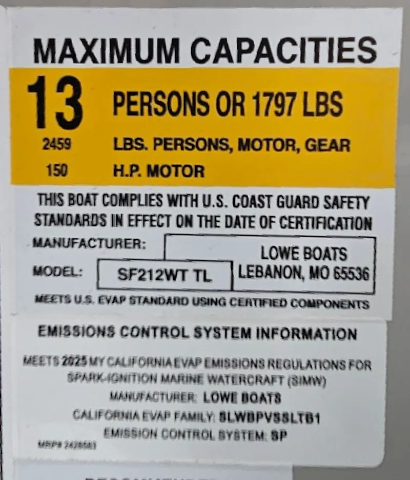 Slide: The Image of Lowe SF 212 WT 2025 - 25
