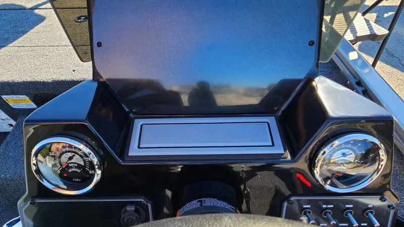 Slide: The Image of Dashboard of Lowe Stinger 175C boat, model 2026. - 15