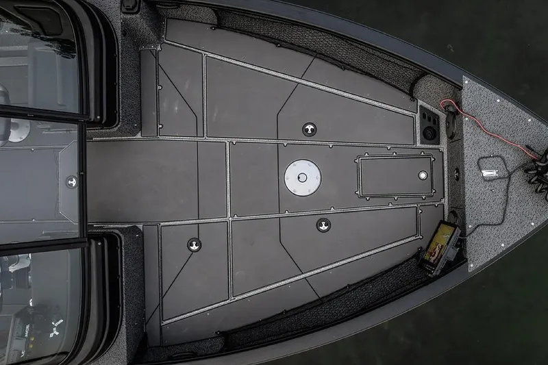 Slide: The Image of Manufacturer Provided Image: 2026 Lund 2075 Impact XS boat deck, featuring sleek design and modern fittings. - 24