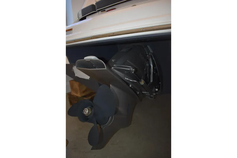 Slide: The Image of 2026 Regal 2000 ES boat propeller and stern drive close-up. - 3