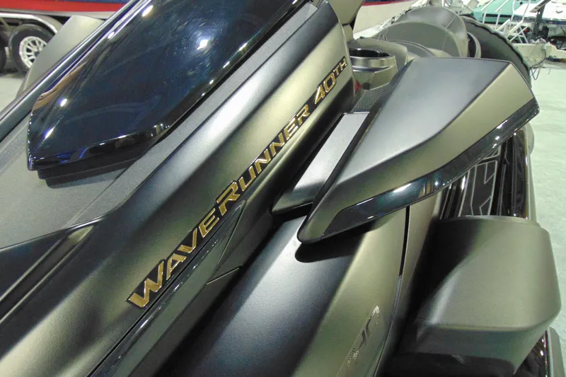 Slide: The Image of 2026 Yamaha WaveRunner FX Limited SVHO, sleek design with "WaveRunner 40th" emblem. - 5