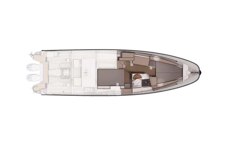 Slide: The Image of Manufacturer Provided Image: Floor plan of Nimbus Weekender 11 boat, 2026 model. - 11