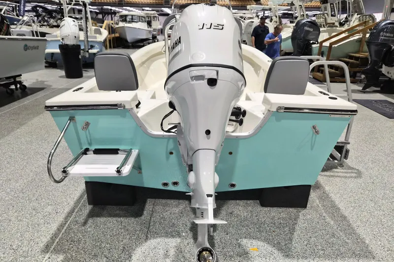 Slide: The Image of 2026 May-Craft 192 CC boat with Yamaha outboard motor at a boat show. - 3