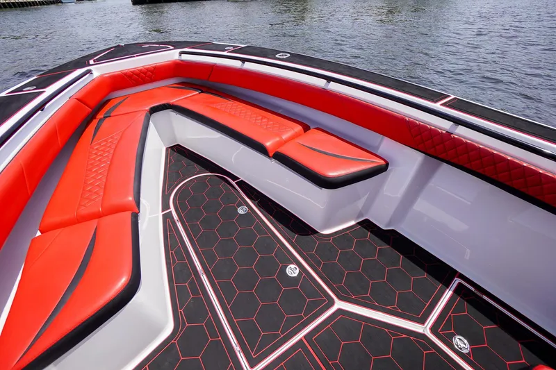 Slide: The Image of Luxurious interior of Statement 380 Open boat, 2020 model. - 19