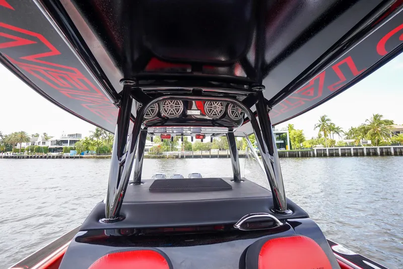 Slide: The Image of Interior view of Statement 380 Open boat, model year 2020. - 20