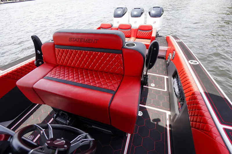 Slide: The Image of Luxurious interior of Statement 380 Open boat, year 2020. - 28