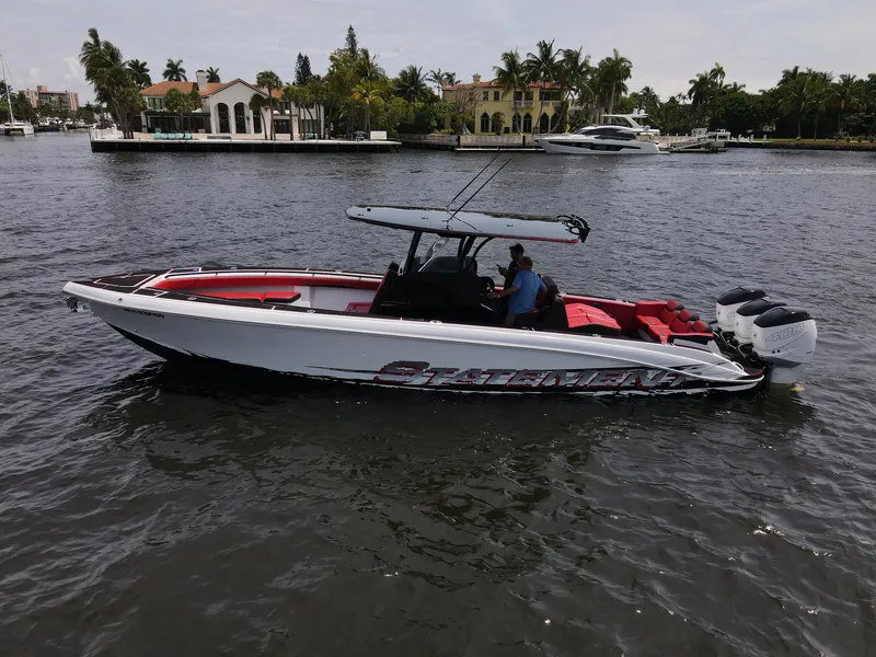 Slide: The Image of 2020 Statement 380 Open boat on calm water. - 37