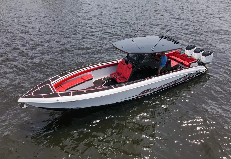 Slide: The Image of 2020 Statement 380 Open boat on the water. - 4