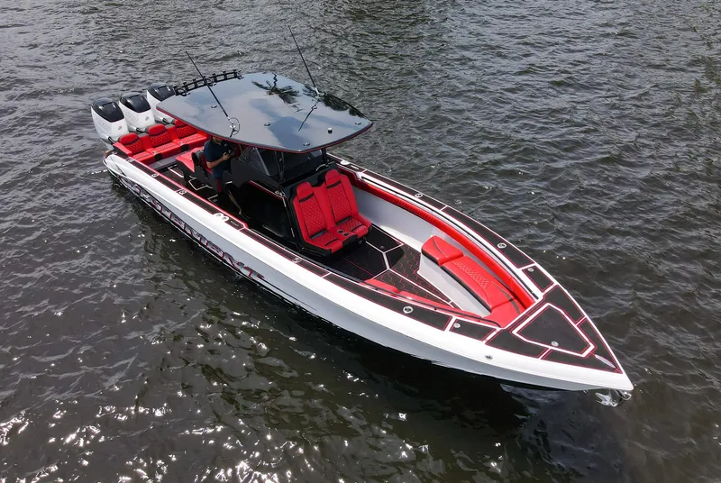 Slide: The Image of 2020 Statement 380 Open boat on the water. - 40