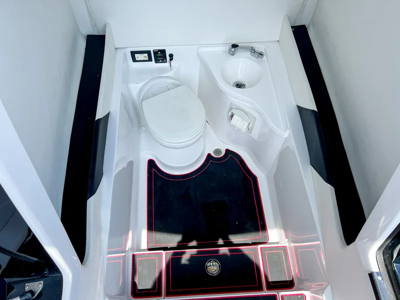 Slide: The Image of Interior of 2020 Statement 380 Open with toilet and sink. - 41