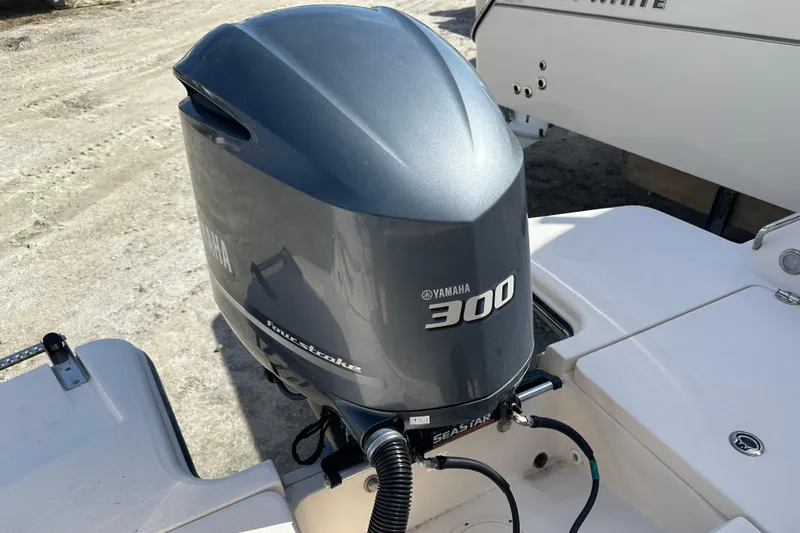 Slide: The Image of 2020 Grady-White Fisherman 236 with Yamaha 300 outboard motor, four-stroke engine. - 27