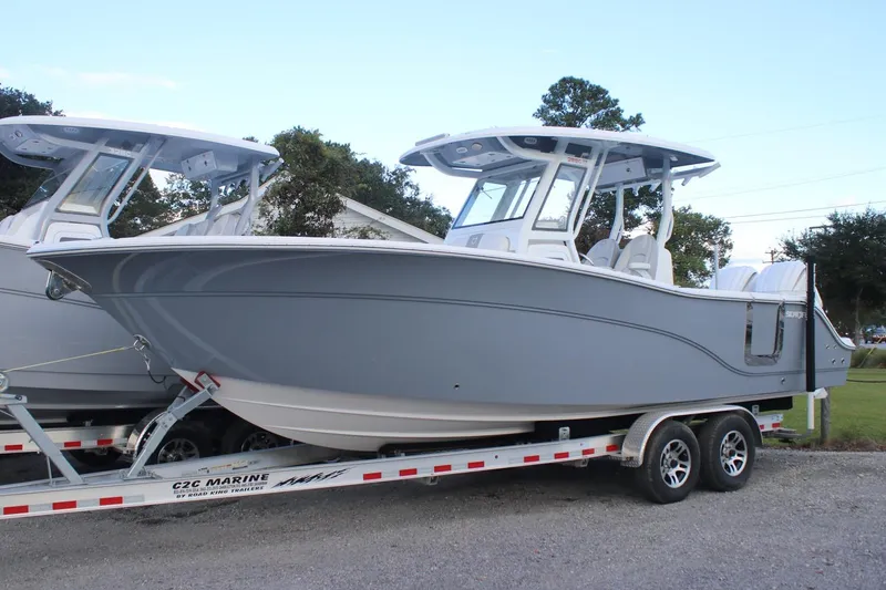 The Image of 2026 Sea Fox 288 Commander on trailer, side view. - 0