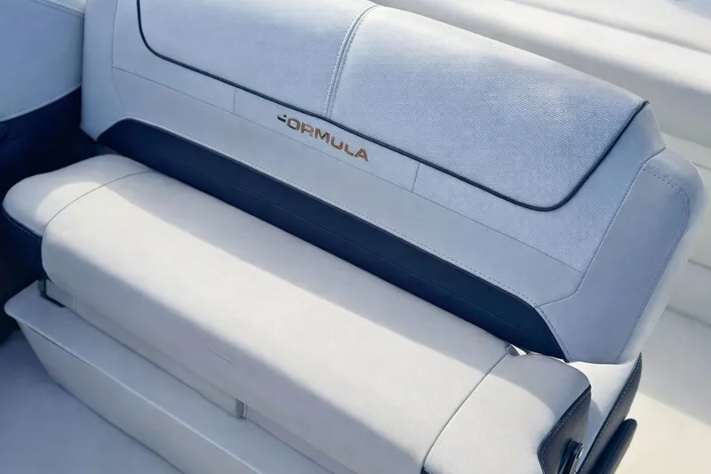 Slide: The Image of 2015 Formula 240 Bowrider boat seat with sleek, modern design and comfortable upholstery. - 11