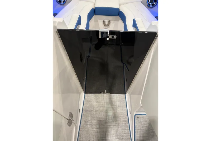 Slide: The Image of 2026 Regal LS6 Surf boat interior with sleek seating and modern design. - 15